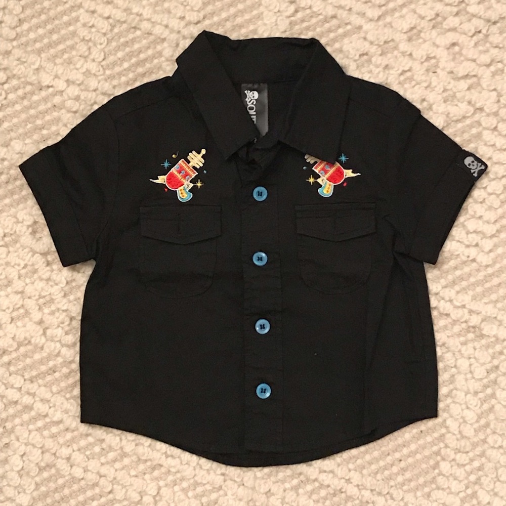 Sourpuss short sleeve button up shirt